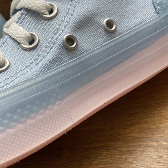 Converse Light Blue High-Top Athletic Shoes - Picture 10 of 12